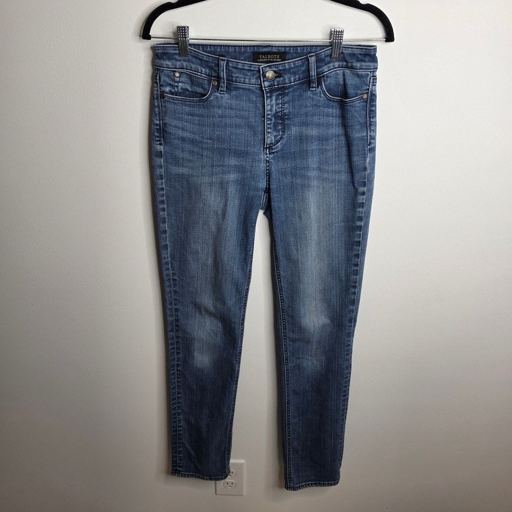 Talbots Jeans Womens 4 Blue Flawless Five-Pocket Straight Leg Denim